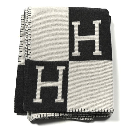 Amelia Wool Cashmere Avalon Blanket Ecru Gris Fonce