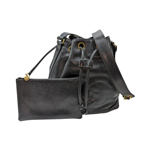 Chanel bag   Grained Calfskin Timeless Drawstring Bucket Bag
