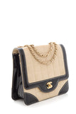 Chanel 2000 Beige &  Black Chocolate Bar Handbag