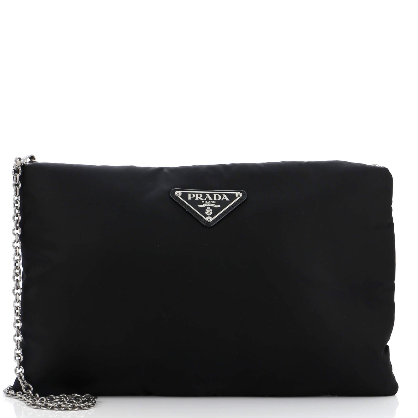 PRADA Fluo Chain Clutch Tessuto Medium