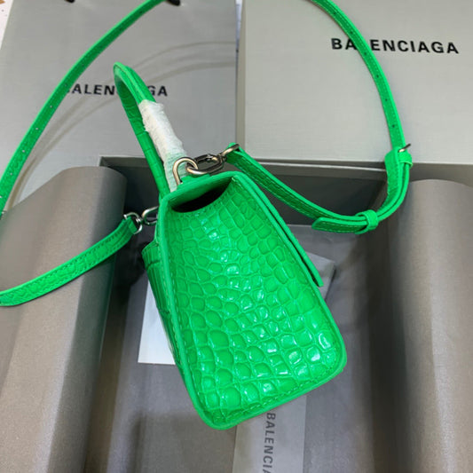BLN-Ciaga Hourglass XS Handbag In Bright Green, For Women,  Bags 7.4in/19Amelia5928331U6AK3809