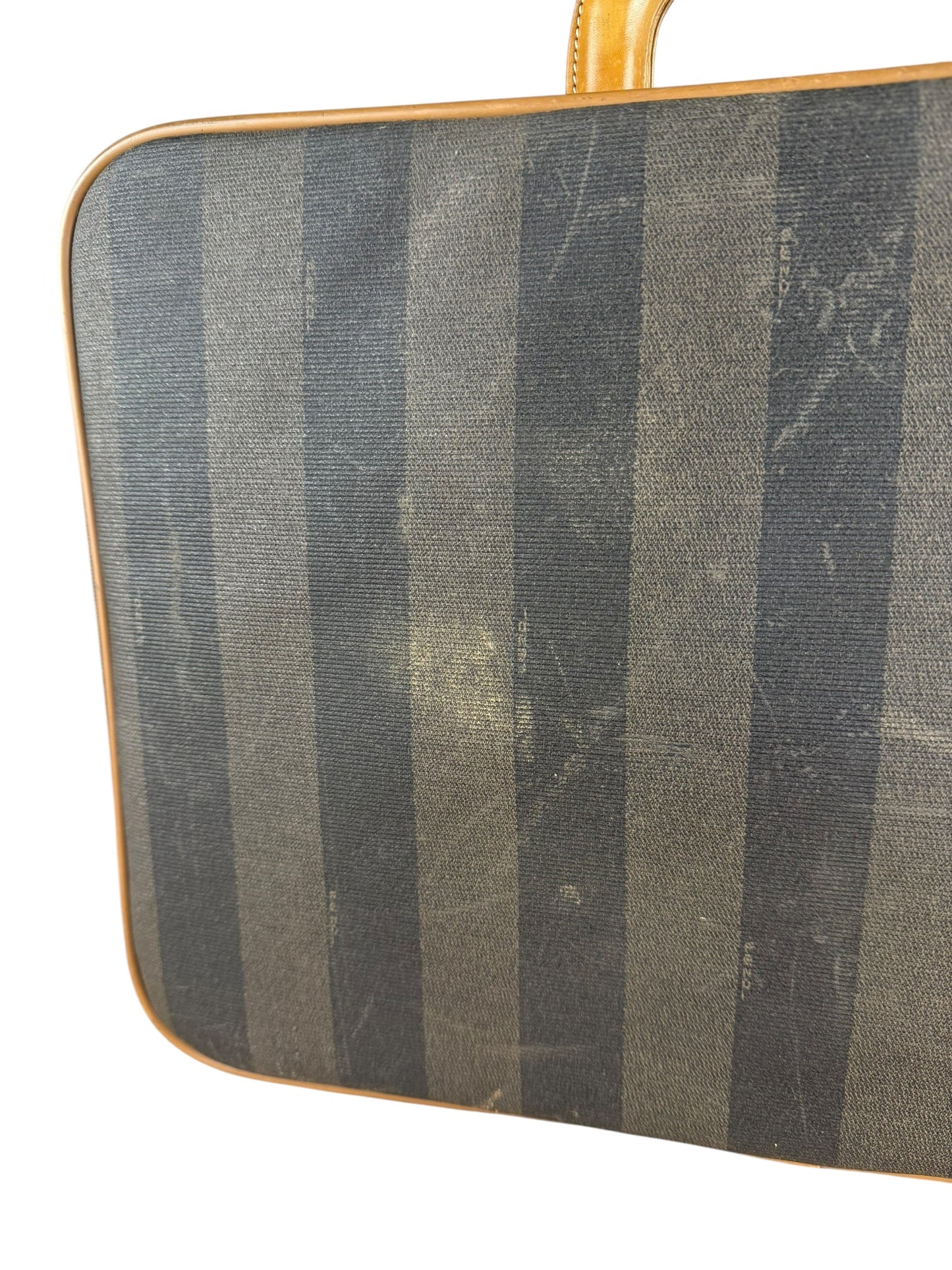 Fendi FF   Striped Briefcase