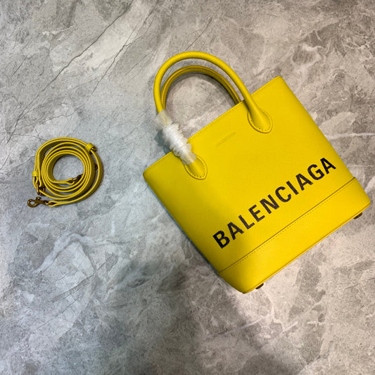 BLN-Ciaga Ville XXS Tote Bag In Yellow, For Women,  Bags 8.3in/21cm