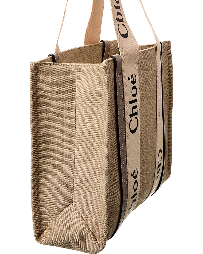 CHL - CC o? Woody Medium Canvas & Leather Tote