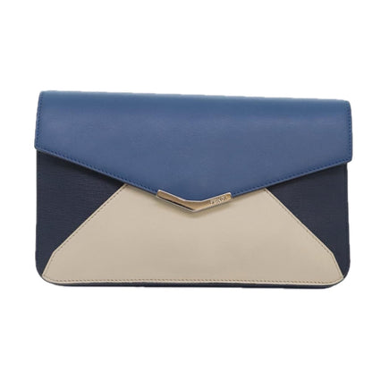 Fendi 2Jours  Leather Clutch Bag