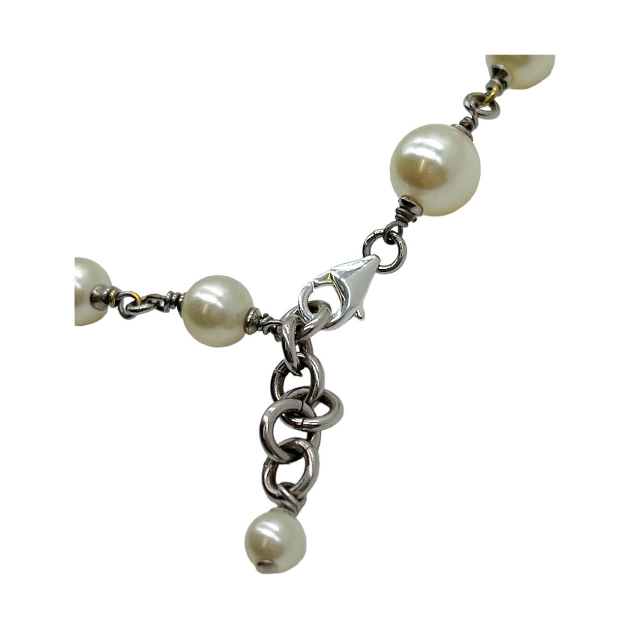 Chanel   Pearl Charm Choker Necklace