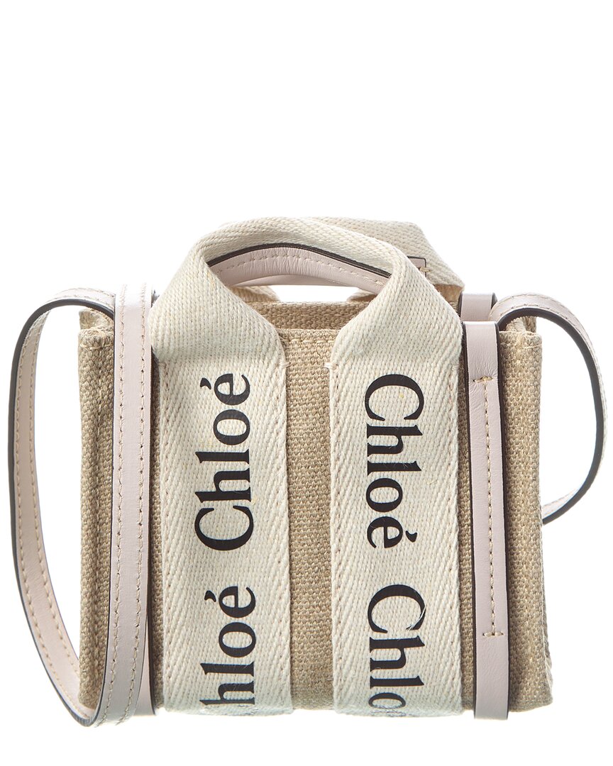CHL - CC o? Woody Nano Canvas & Leather Tote