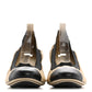 Amelia Lambskin CC Elastic Stretch Pumps 38 Beige Black