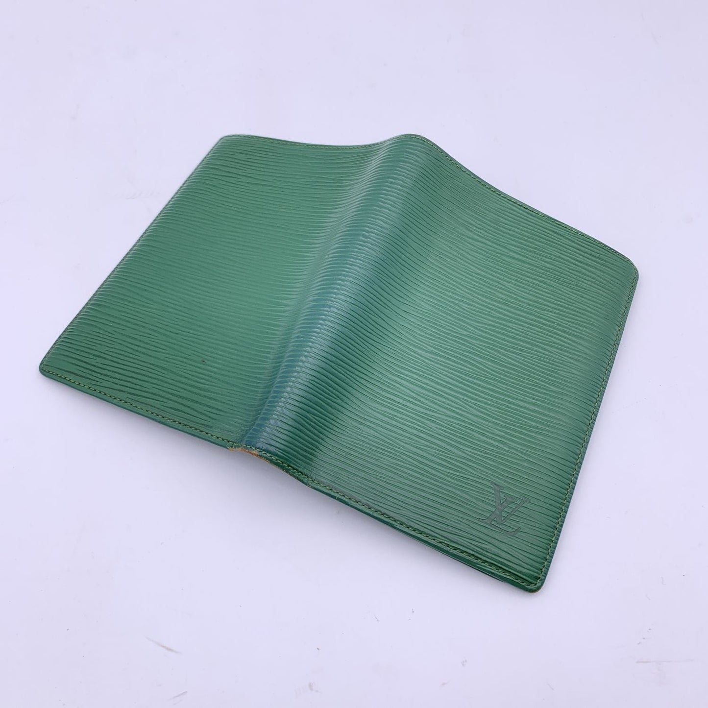 LOUIS VUITTON   Green Epi Leather Doucument Holder Wallet