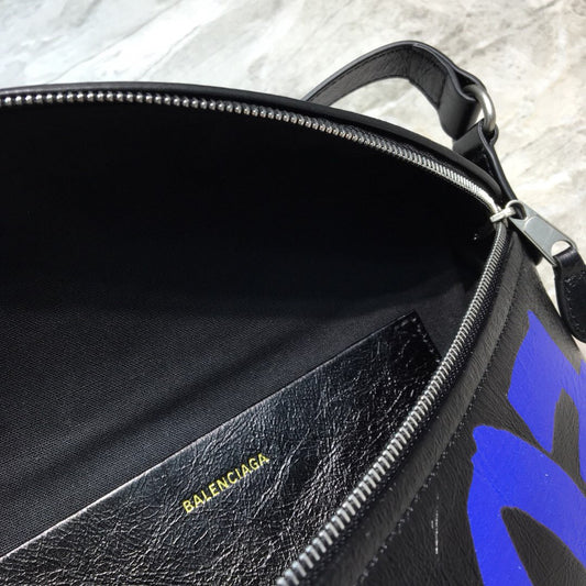 BLN-Ciaga Souvenir XS Belt Bag In Black, For Women,  Bags 9.5in/24Amelia