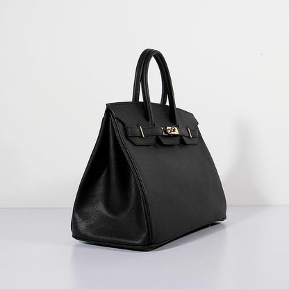 Luxury Hermes 35cm Birkin Bag Epsom Leather Black Gold