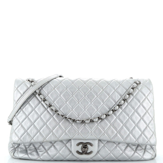 CHANEL Airlines CC Flap Bag Quilted Calfskin XXL