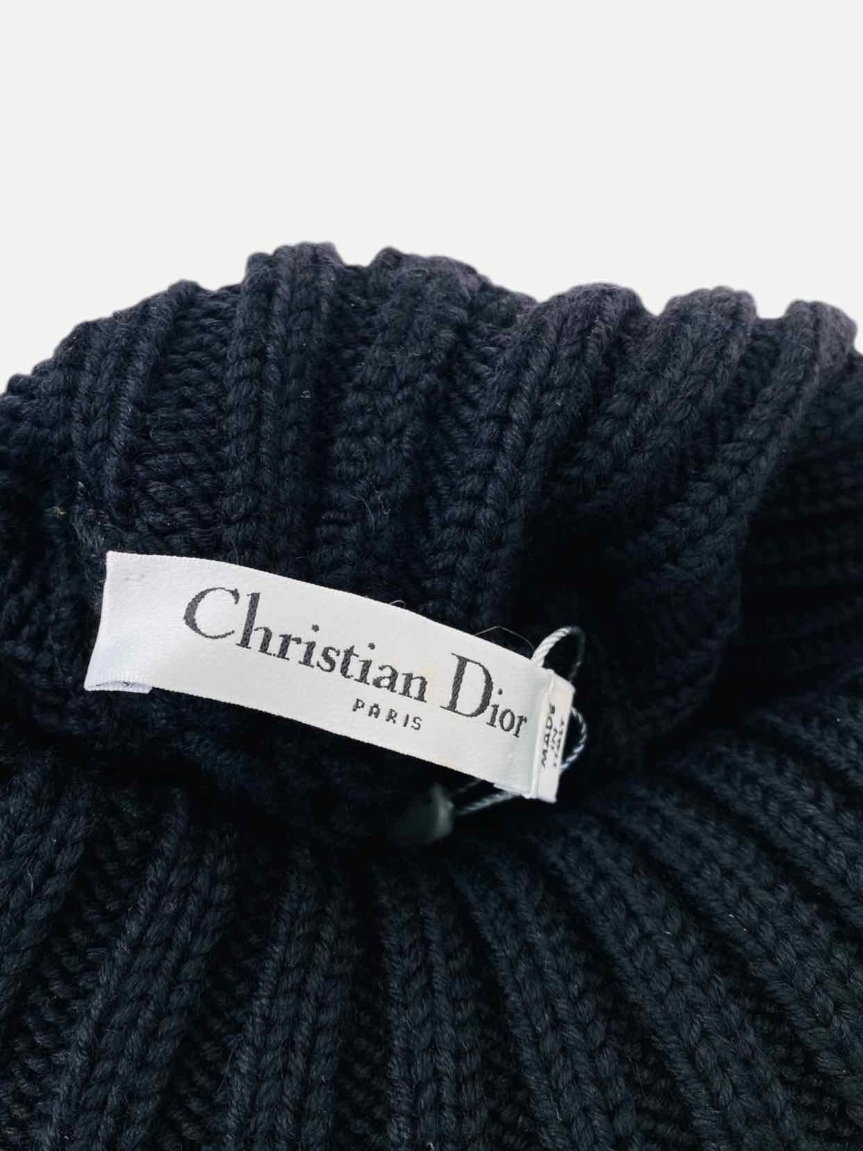 CHRISTIAN DIOR Knitted Black Size US 6 Coat