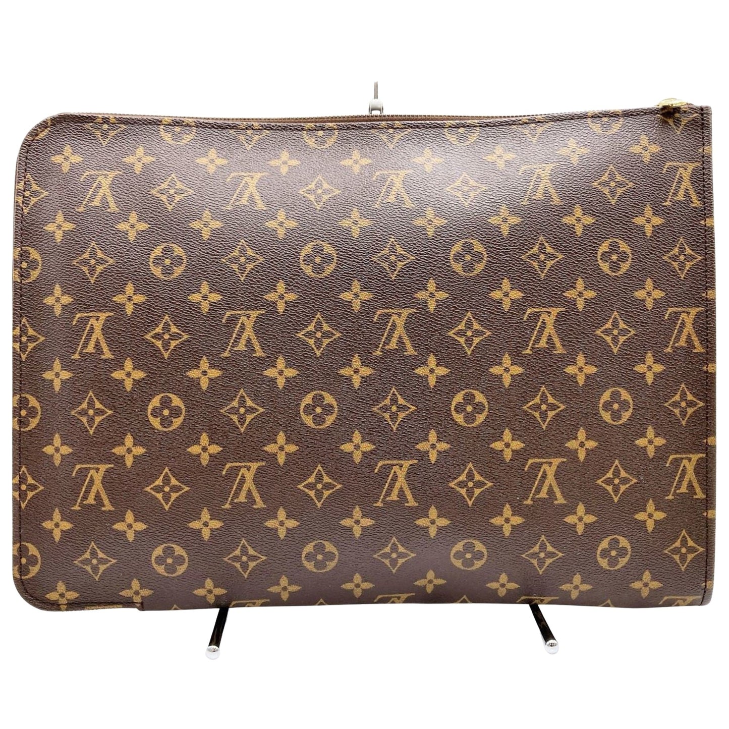 Louis Vuitton Poche Document  Canvas Clutch Bag