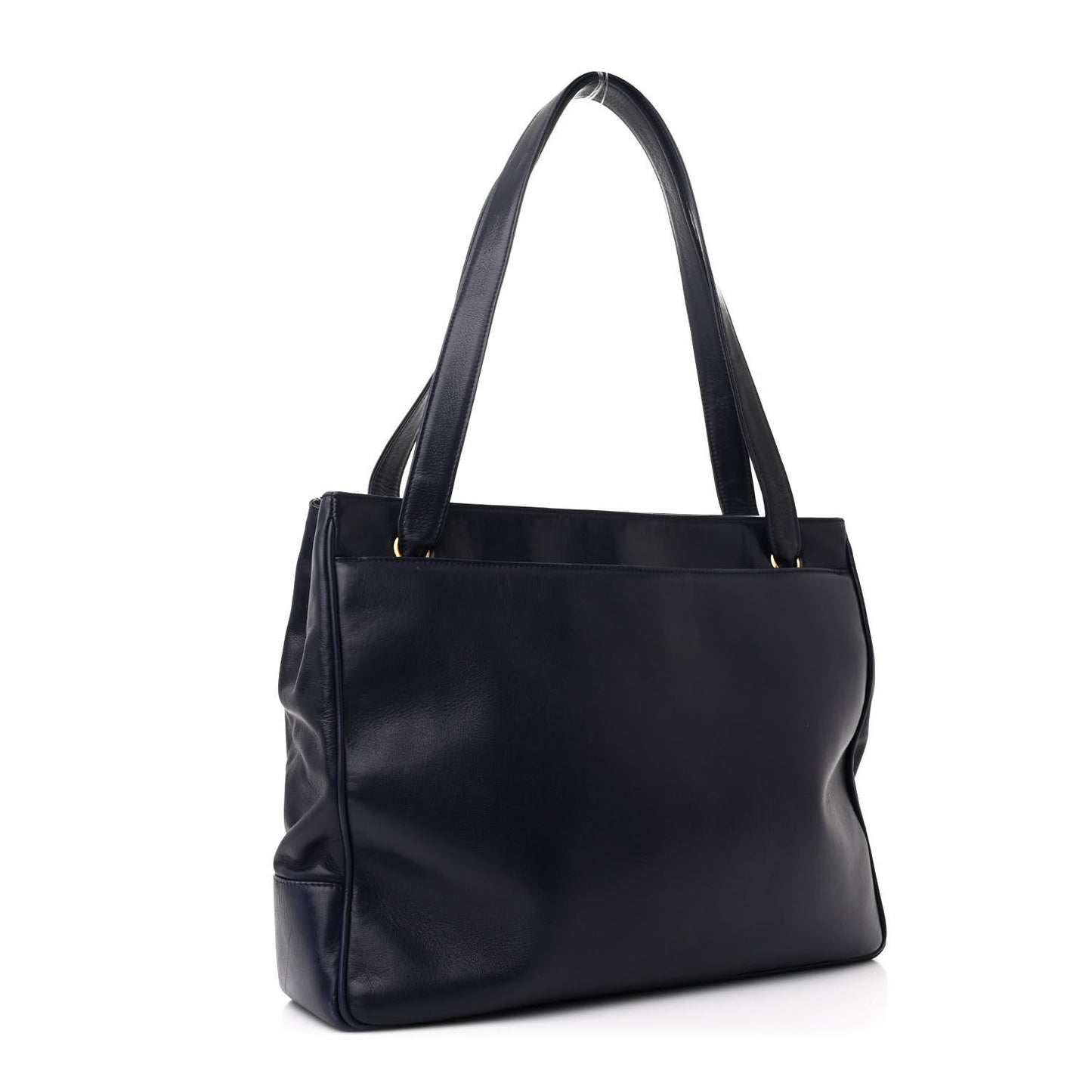 Amelia Lambskin CC Tote Navy