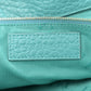 Amelia Heritage Grain Check Embossed Medium Dewsbury Tote Turquoise