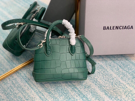 BLN-Ciaga Ville Mini Handbag In Dark Green, For Women,  Bags 4.7in/12Amelia