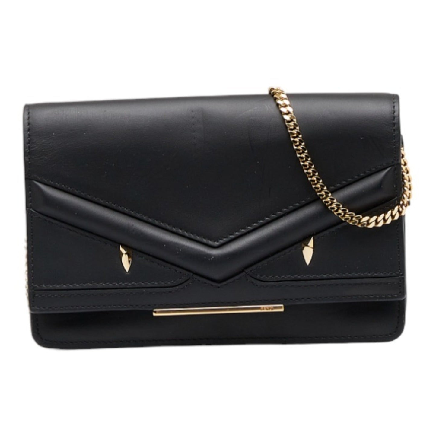 Fendi Peekaboo  Leather Clutch Bag Handbag Tote Bag (Pre-Owned)