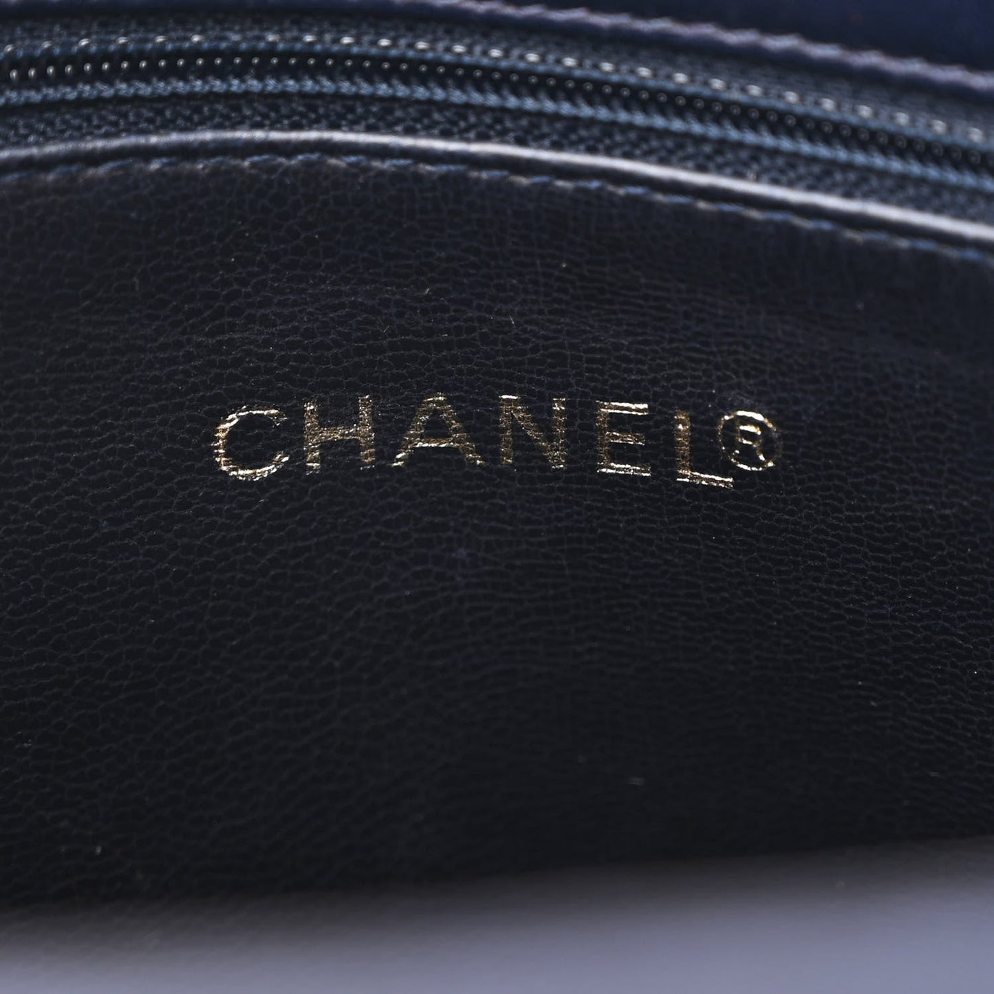 Amelia Lambskin CC Tote Navy