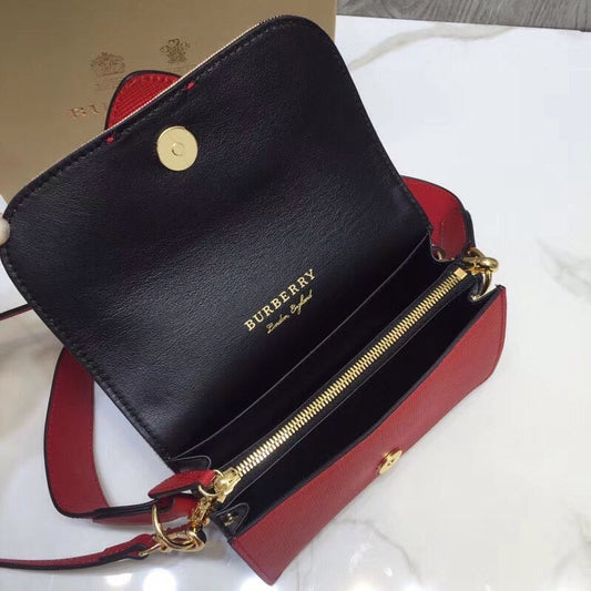 B-Berry - BB  The Small Buckle Bag In House Check Red For Women, Bags 7.5in/19cm