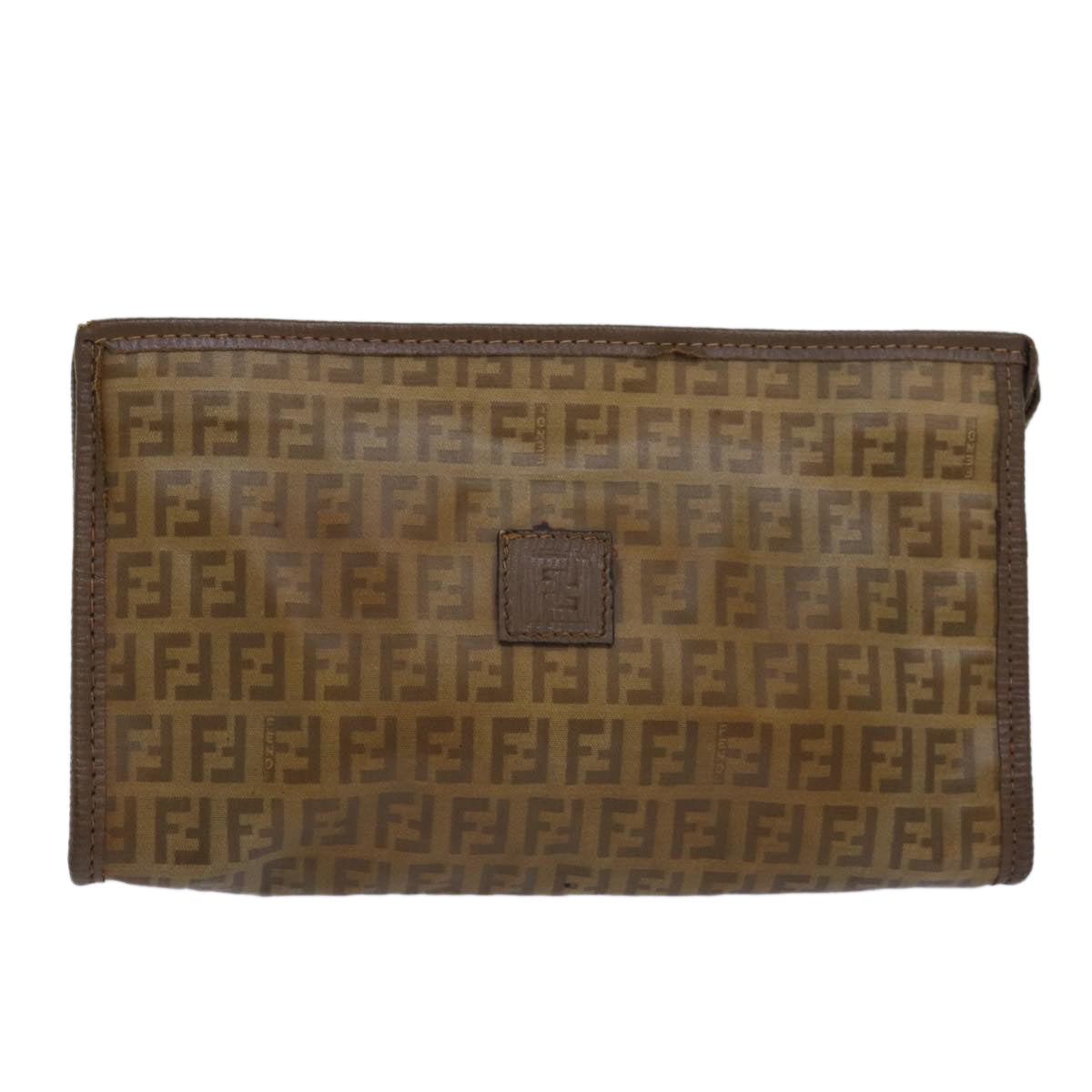 Fendi Zucca  Canvas Clutch Bag