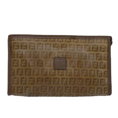 Fendi Zucca  Canvas Clutch Bag