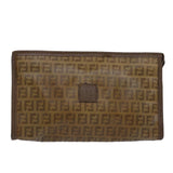 Fendi Zucca  Canvas Clutch Bag