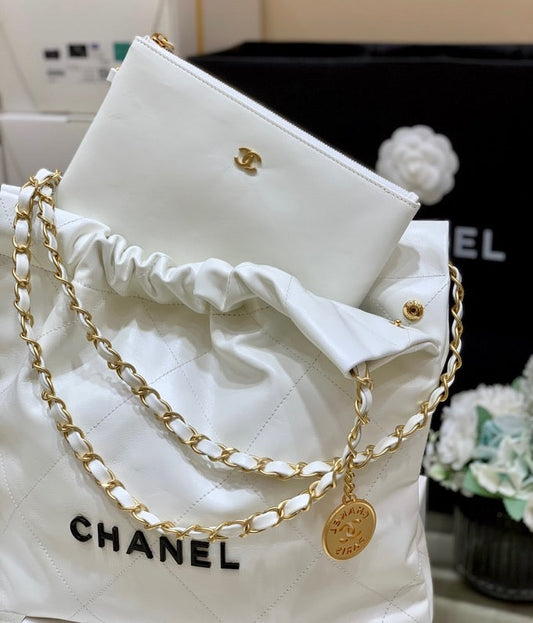 CHL -  22 Handbag White For Women 14.4in/37AmeliaAS3261 B08038 10601