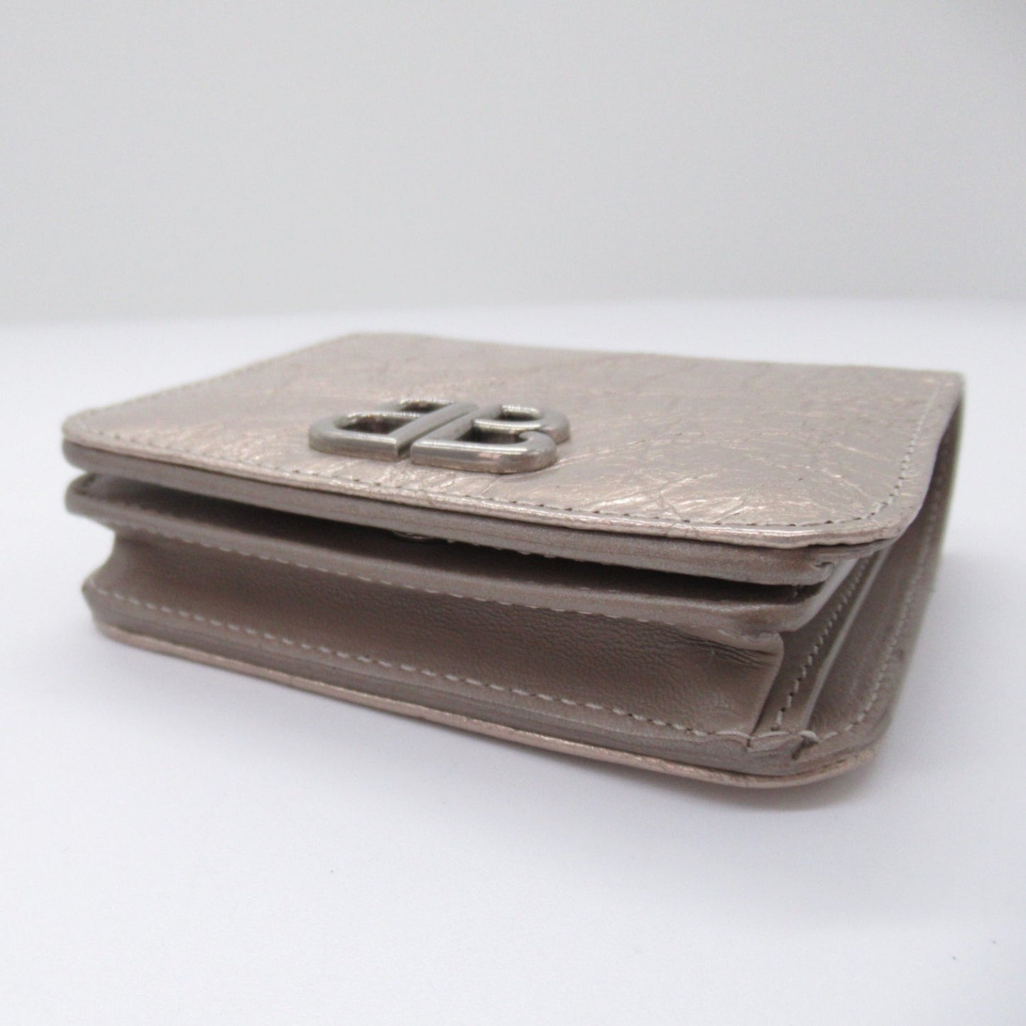 Blnciaga  Leather Middle Wallet (Bi-Fold)
