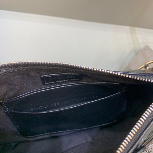 BLN-Ciaga Le Cagole Mini Bag With Chain Black, For Women,  Bags 8.2in/21Amelia69581423EJY1000