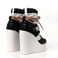 CHANEL RUNWAY WEDGE PLATFORM BOOTS