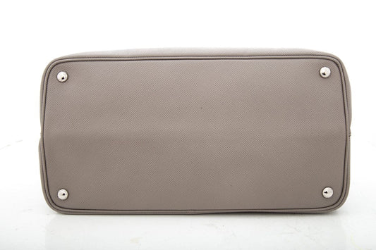 Prada Saffiano Cuir Double Turn Lock Handbag