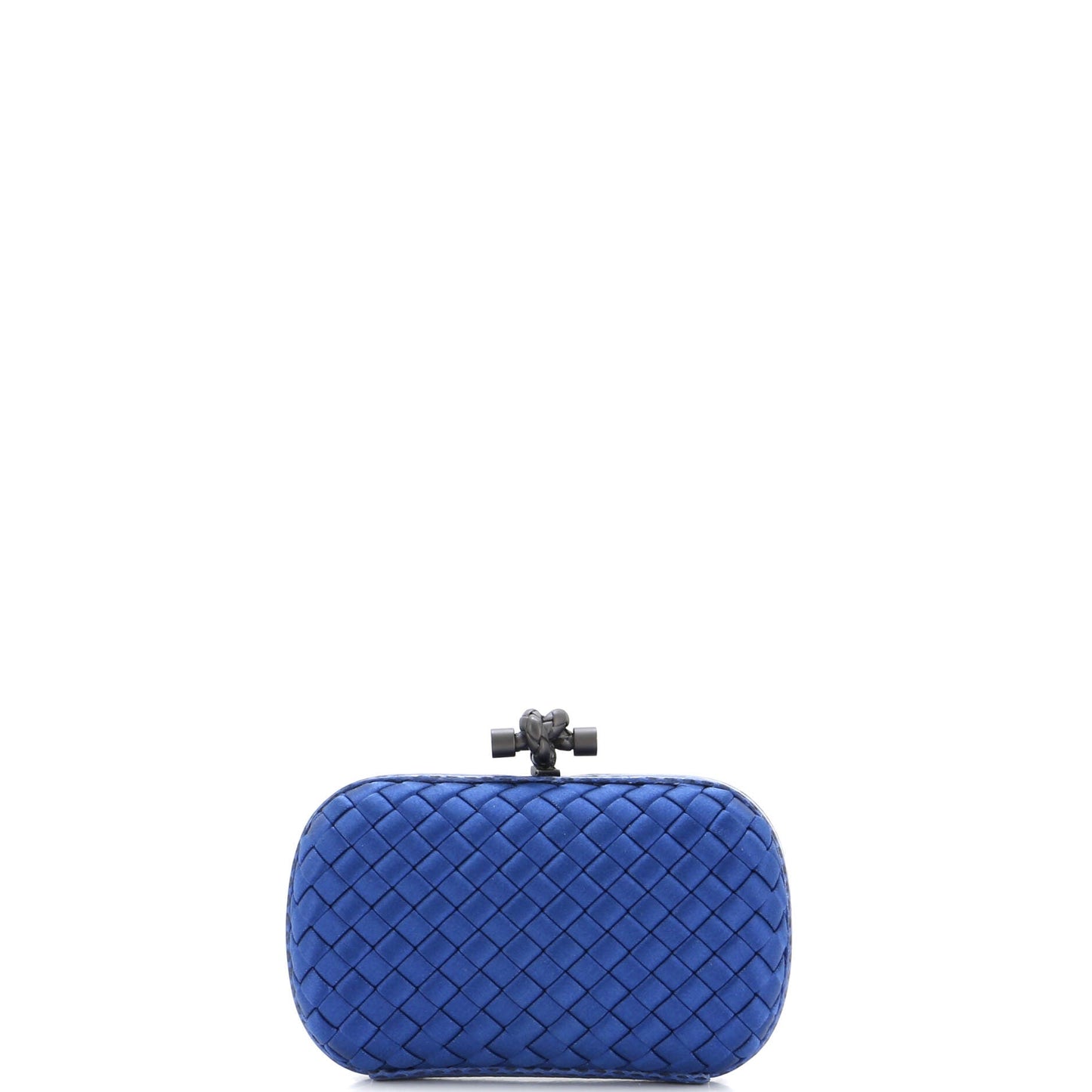 Box Knot Clutch Intrecciato Satin Small