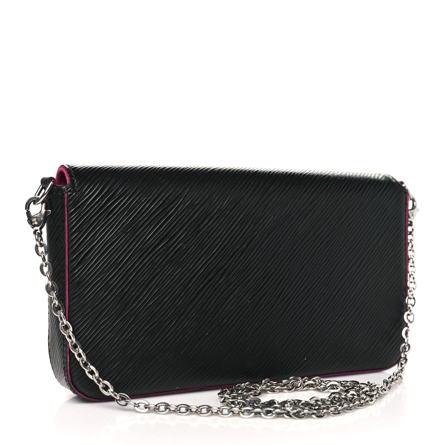 Louis Vuitton Epi Pochette Felicie Black Hot Pink
