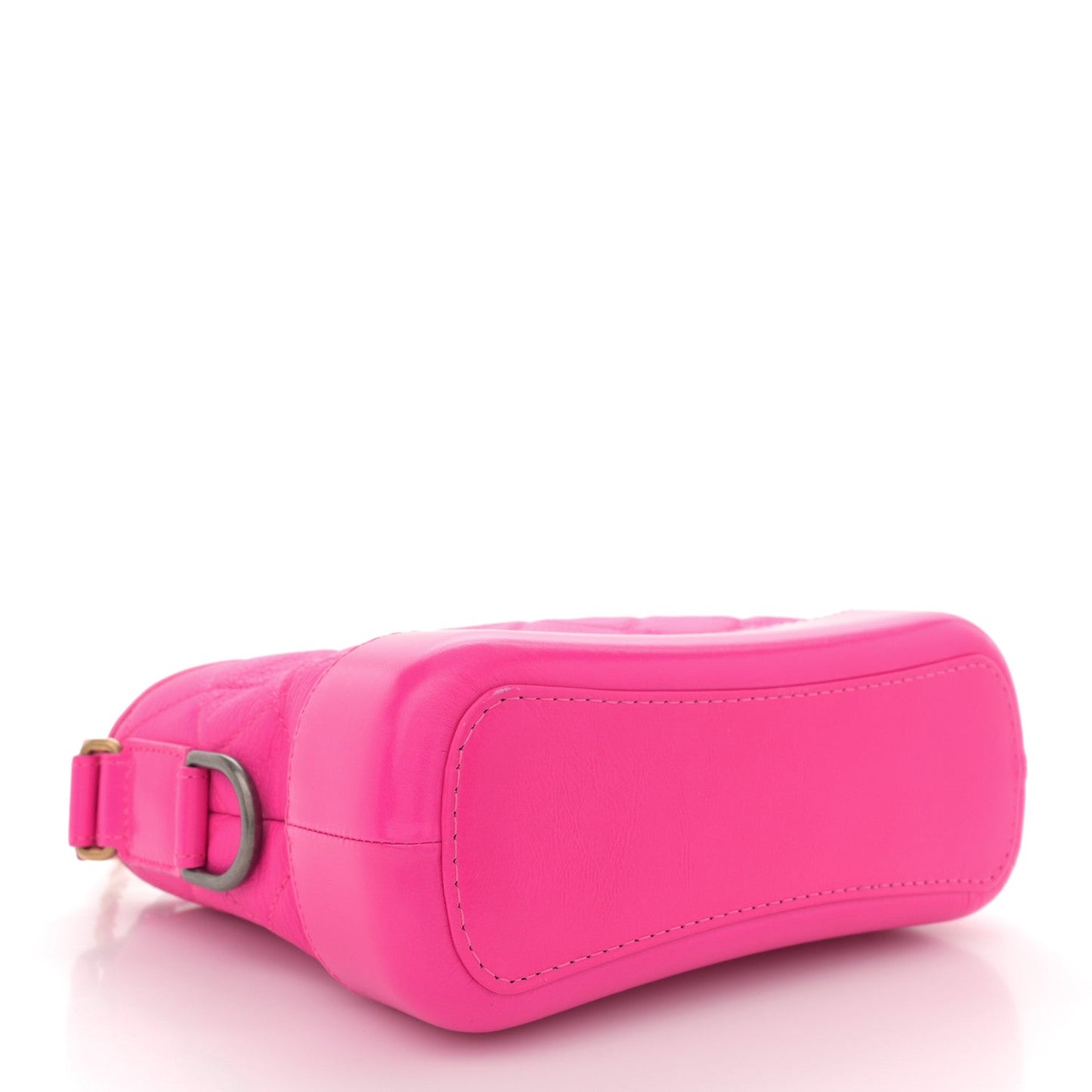 Amelia Goatskin Quilted Small Gabrielle Hobo Pink