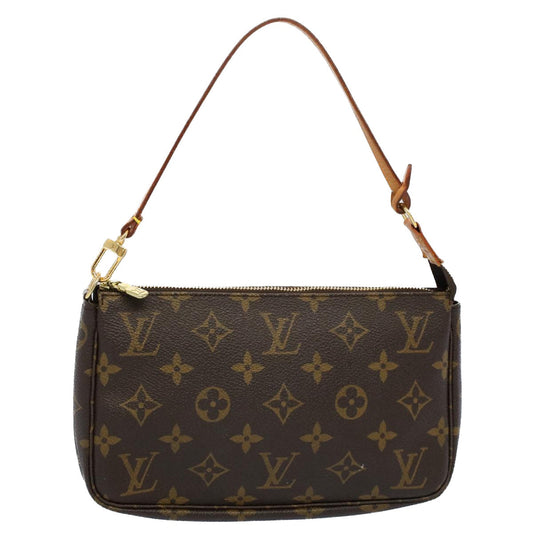 Louis Vuitton Pochette Accessoire  Canvas Clutch Bag