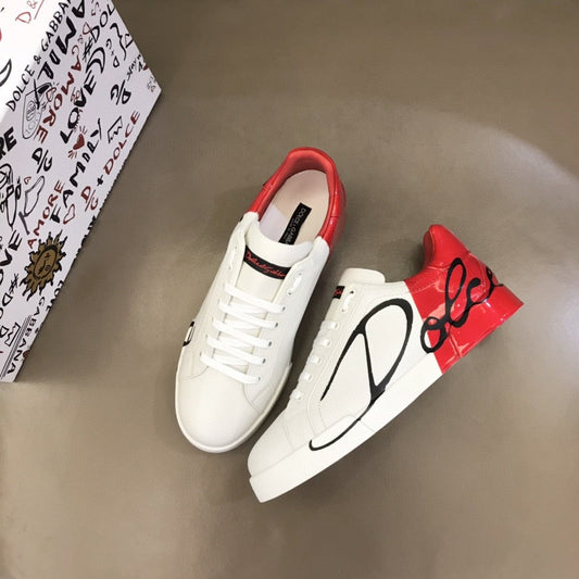 Dolce &amp; GaB-Berry - BB ana Portofino Sneakers White/Red For Men DG Shoes