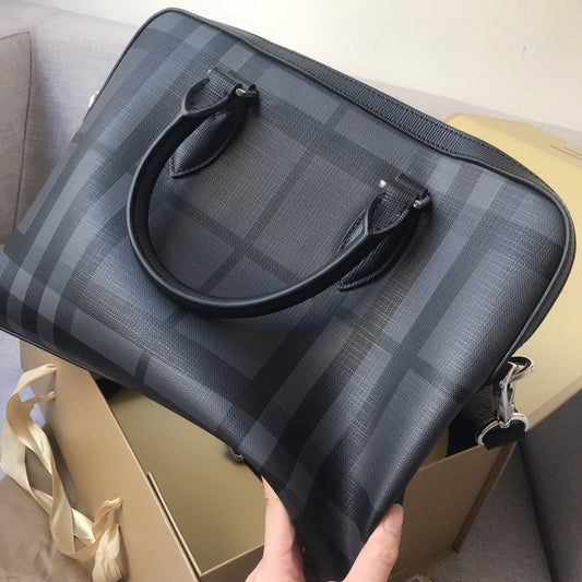 B-Berry - BB  London Check And Briefcase For Men, Bags 14.6in/37Amelia80139481