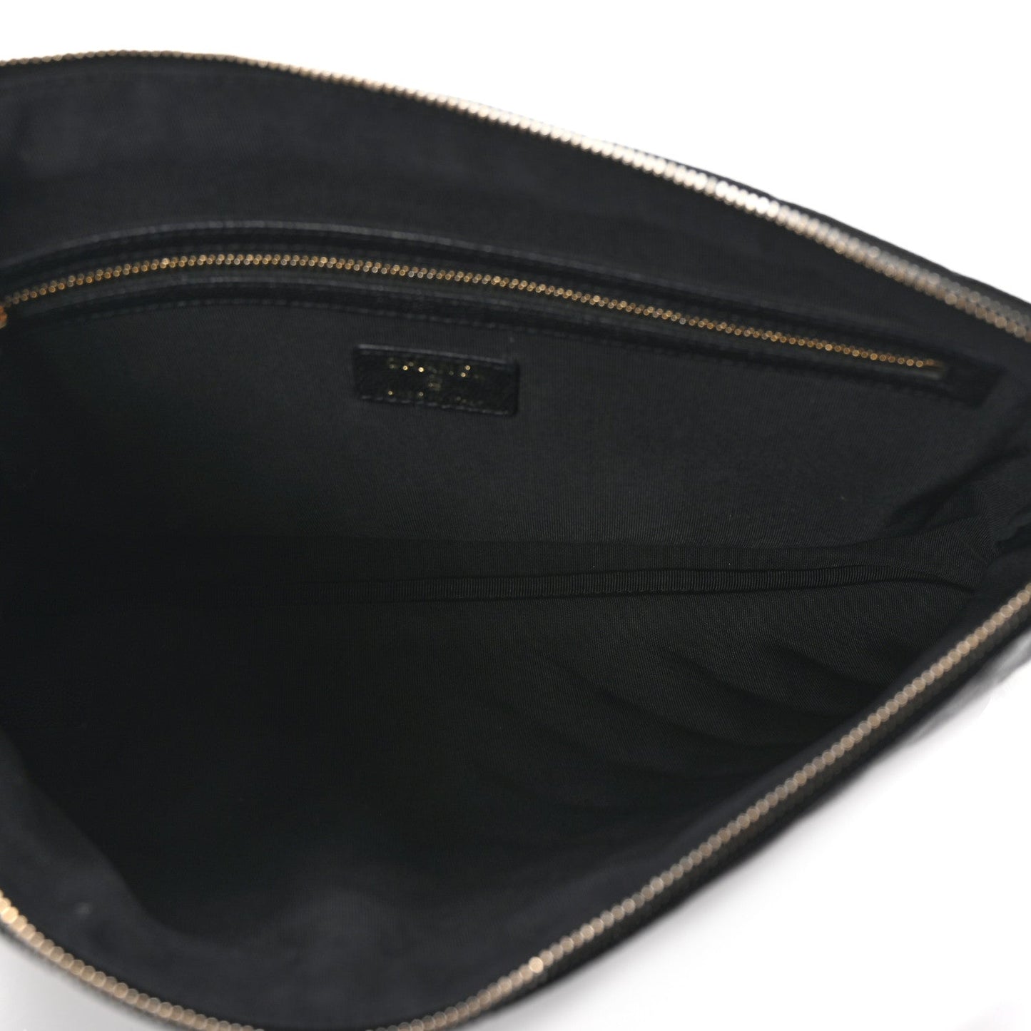 Amelia Caviar Quilted Large Cosmetic Case Black