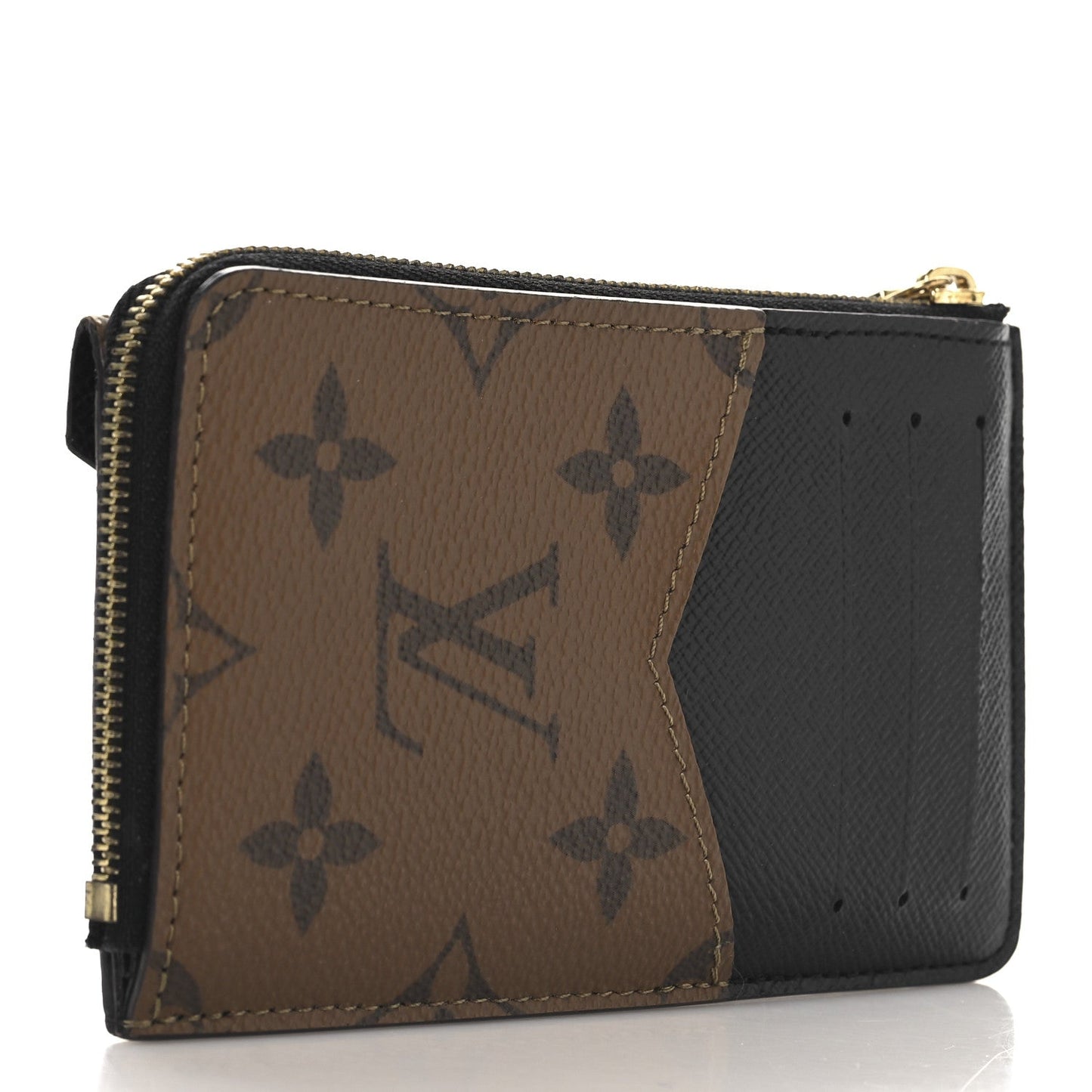 Louis Vuitton Reverse Monogram Recto Verso Card Holder Brown