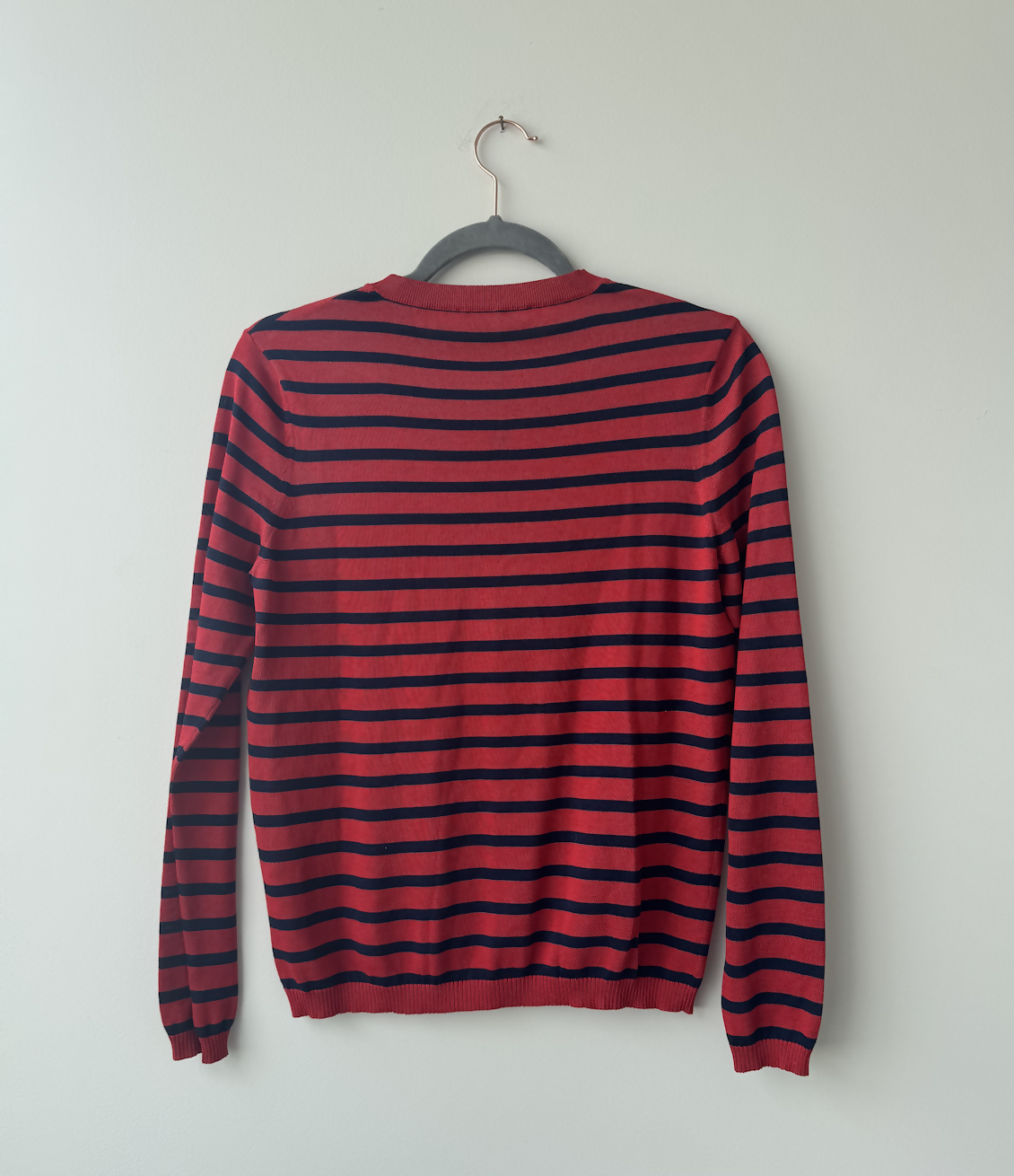 CHRISTIAN DIOR J'Adior striped silk cotton sweater top