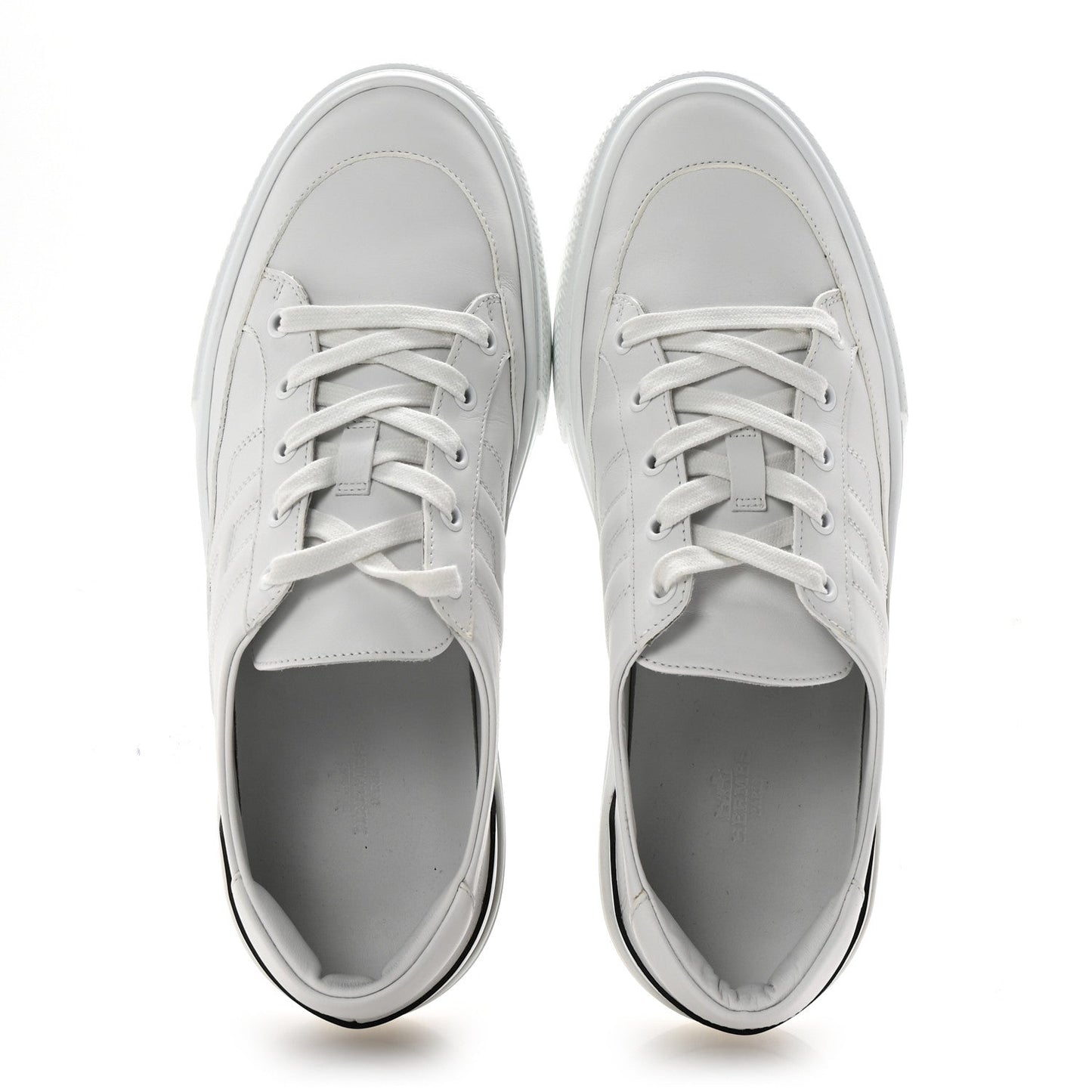 Amelia Calfskin Mens Deep Sneakers 42 White Black