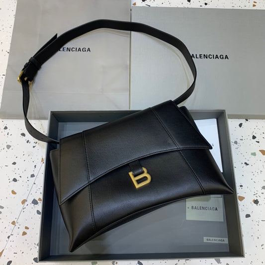 BLN-Ciaga Downtown Medium Shoulder Bag In Black, For Women,  Bags 12.6in/32cm