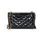 Chanel   Patent Leather Quilted CC Tassel Flap Bag