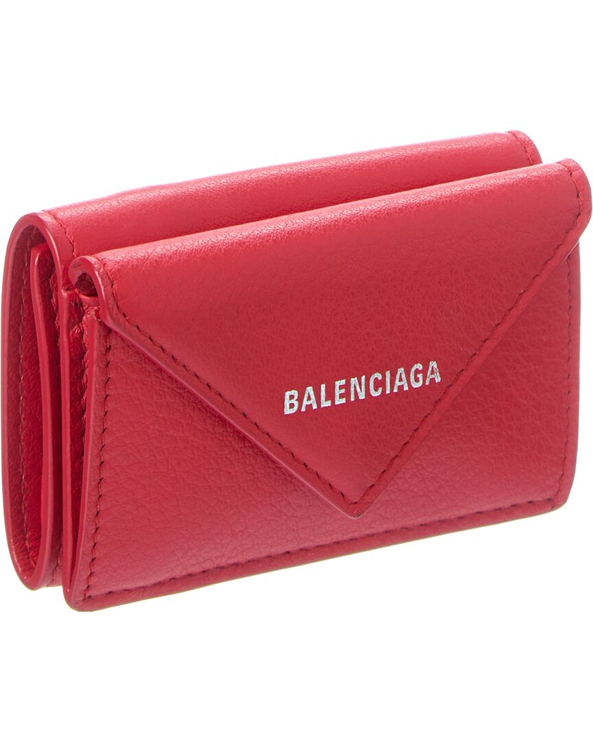 Blnciaga Papier Mini Leather Wallet