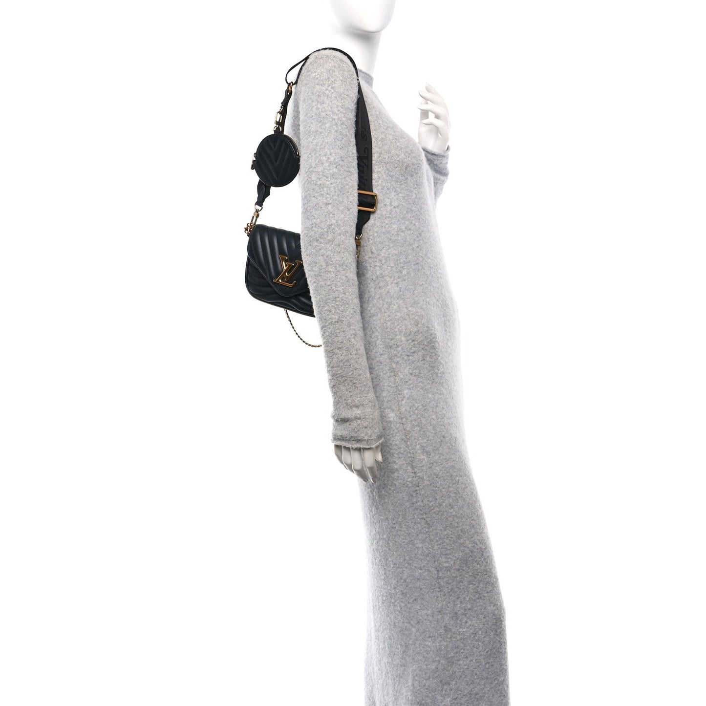 Louis Vuitton Calfskin New Wave Multi Pochette Black