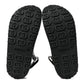 Amelia Soft Rubber Mens Horsebit Platform Slingback Sandals 9 Black