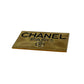 Chanel   gold Plated Logo Brooch