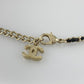 CHANEL Choker Fake Pearl Rhinestone COCO Mark Necklace