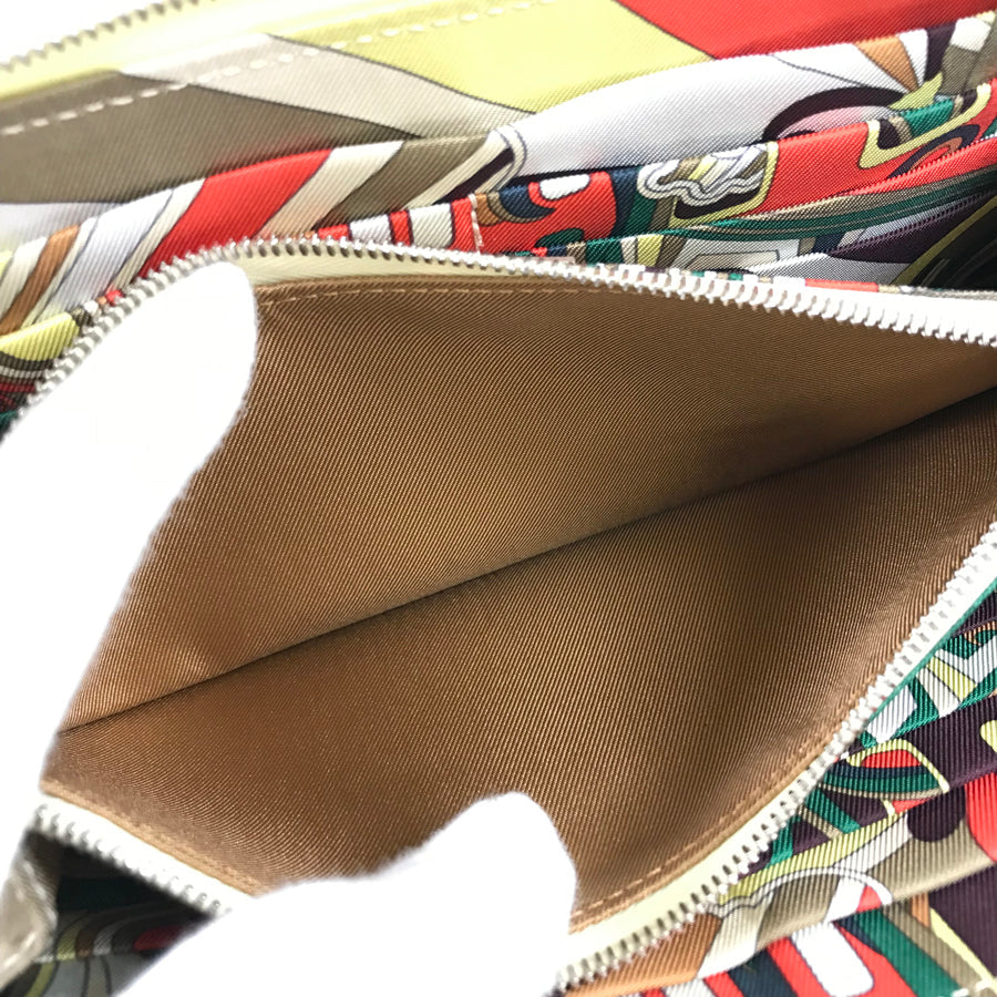HERMES Azap Silkwin Long wallet Round zipper